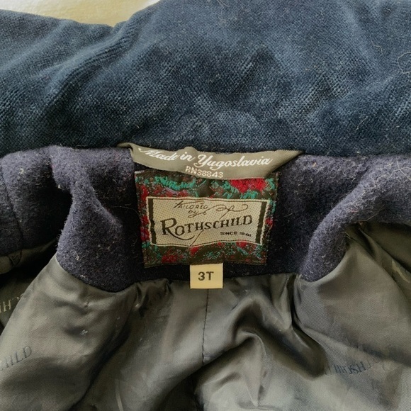 VINTAGE Rothschild Wool Pea Coat - Picture 3 of 8